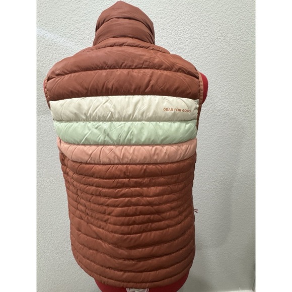Cotopaxi Fuego Down Vest Women's Red Cream Green Pink Puffer Insulated Size WS - Picture 2 of 9